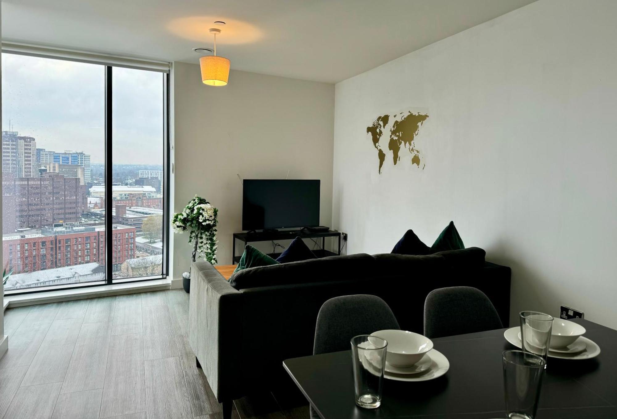Premium Deals L Last-Minute Stay L 4 Min Walk To Birmingham Central Library L 18Th Floor 2 Bed 2 Bath City Centre Penthouse With Gym & Netflix By Jvt Short Lets Zewnętrze zdjęcie