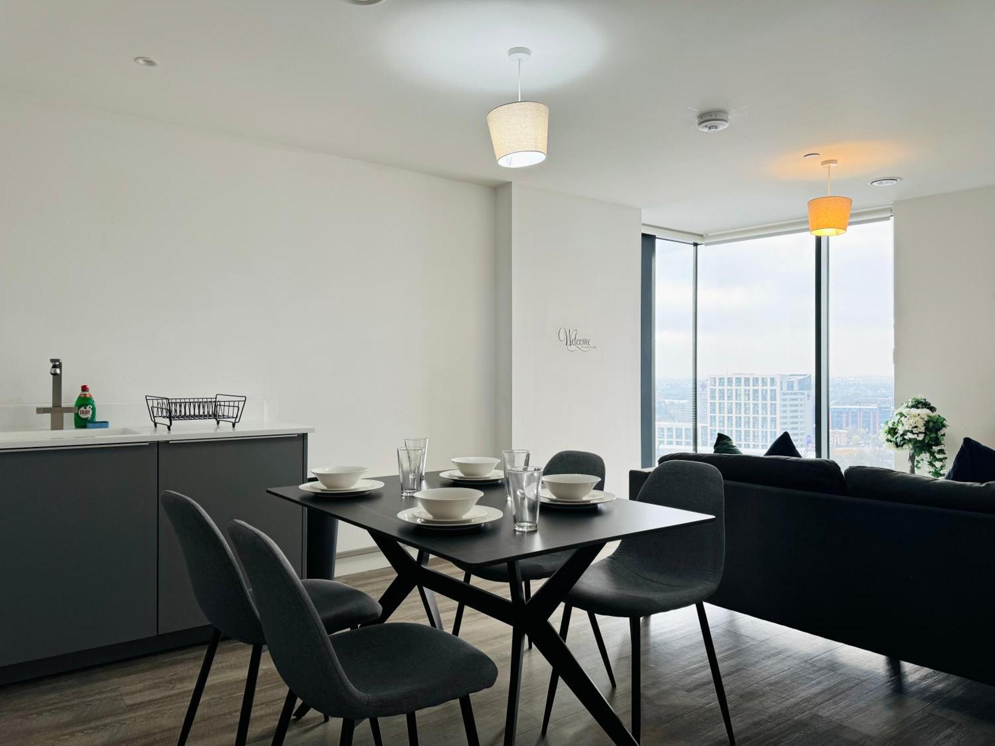 Premium Deals L Last-Minute Stay L 4 Min Walk To Birmingham Central Library L 18Th Floor 2 Bed 2 Bath City Centre Penthouse With Gym & Netflix By Jvt Short Lets Zewnętrze zdjęcie